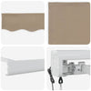 Innvendbar Markise Beige 400 ×300 cm Stoff og Metall