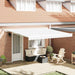 Innvendbar Markise Hvit 400 × 300 cm Polyester og Metall