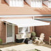 Innvendbar Markise Hvit 400 × 300 cm Polyester og aluminium vidaXL