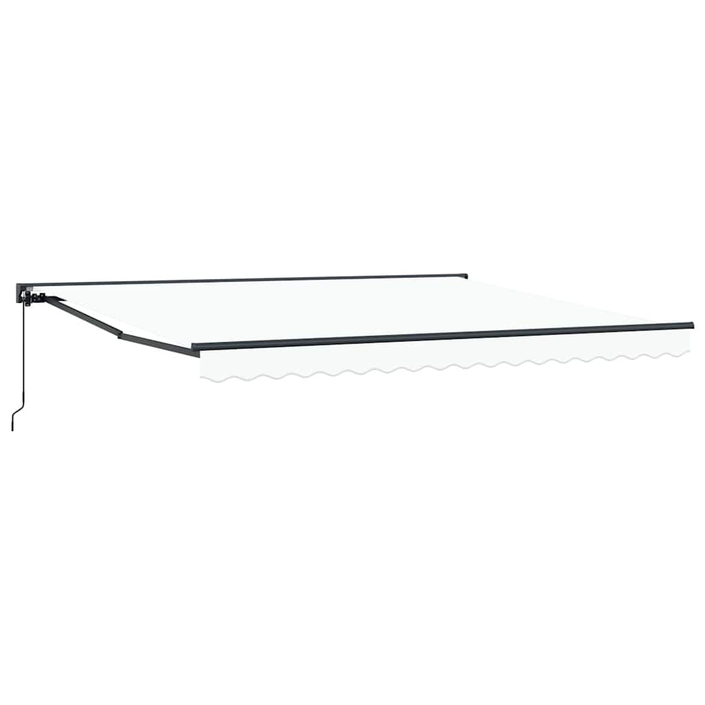 Markiseramme Hvit 400 × 300 cm Polyester med PU-belegg