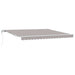 Uttrekkbar markise Lysegrå 400 × 300 cm Stoff og Aluminium