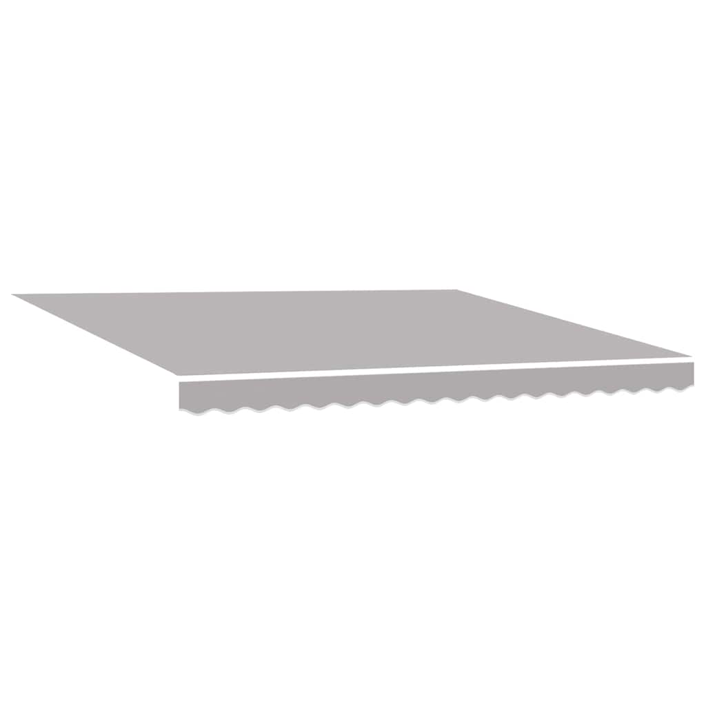 Innvendbar Markise Lysegrå 400 ×300 cm Stoff og Metall