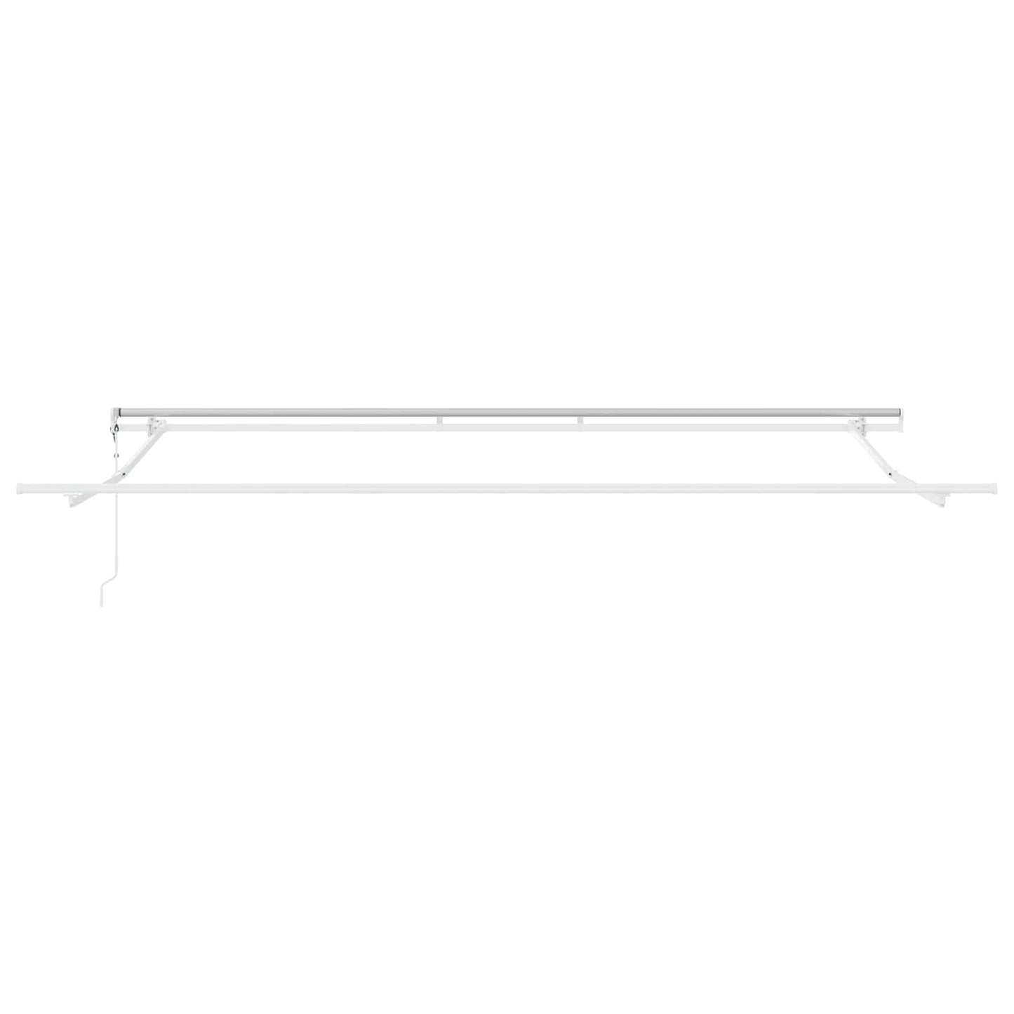 Elektrisk Utrekkbar Markise Grønn og hvit 400 × 300 cm