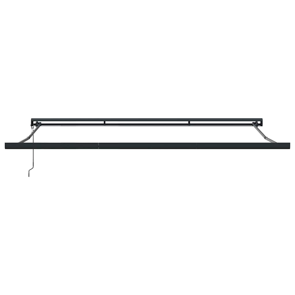 Uttrekkbar markise Grønn og hvit 400 x 300 x 165 cm