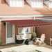 Markiseduk Gul og oransje 400 × 350 cm Polyester