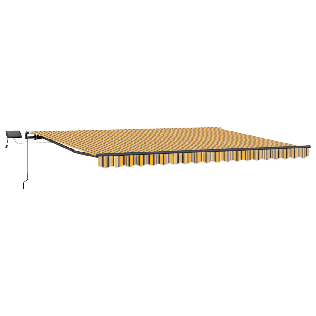 Uttrekkbar markise Flerfarget 400 × 350 cm Stoff og Aluminium