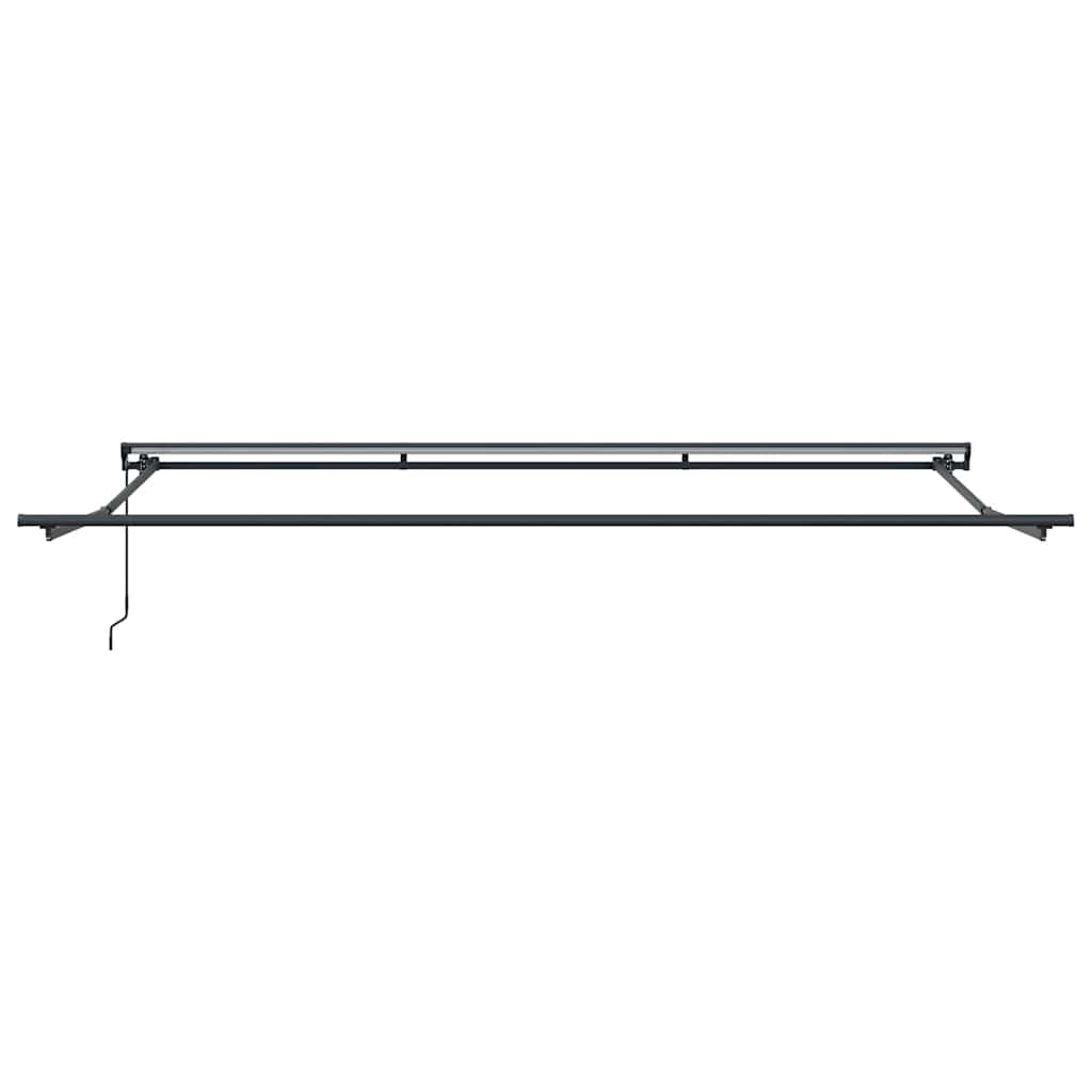 Markiseramme Blå og hvit 450 × 300 cm Polyester med PU-belegg