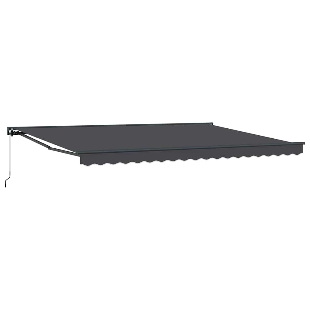 Innvendbar Markise Antrasitt 450 × 300 cm Polyester og Metall vidaXL