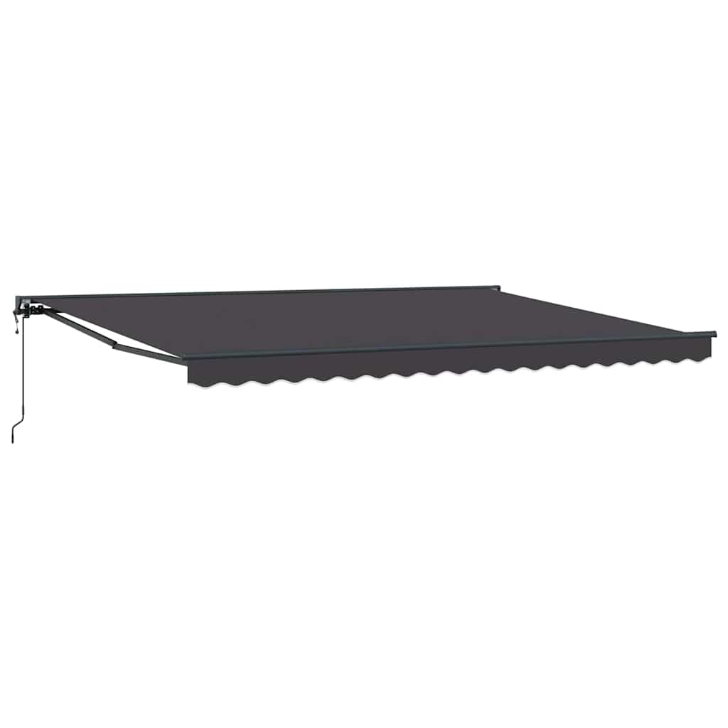 Innvendbar Markise Antrasitt 450 × 300 cm Polyester og Metall vidaXL