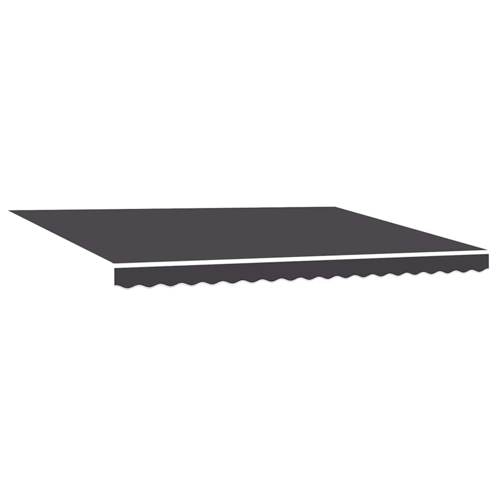 Innvendbar Markise Antrasitt 450 × 300 cm Polyester og Metall vidaXL