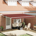 Markise Oransje og Brunt 450 x 300 x 165 cm Polyester og Metall vidaXL