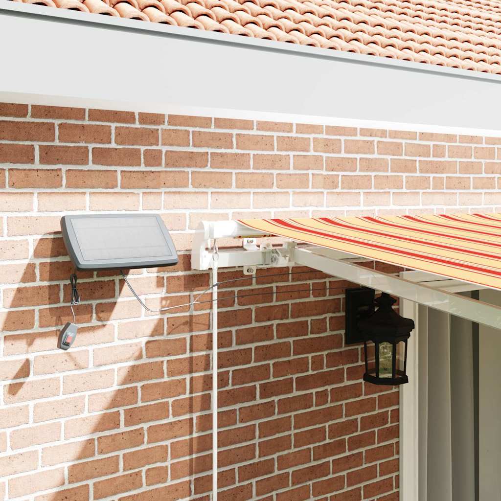 Innvendbar Markise med gul og oransje 450 ×300 cm stoff