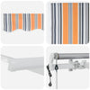 Innvendbar Markise Flerfarget 450 ×300 cm stoff