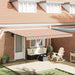 Uttrekkbar markise Flerfarget 450 × 300 cm Polyester