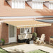 Uttrekkbar markise Flerfarget 450 × 300 cm Stoff og Aluminium