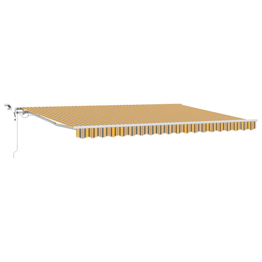 Uttrekkbar markise Flerfarget 450 × 300 cm Polyester