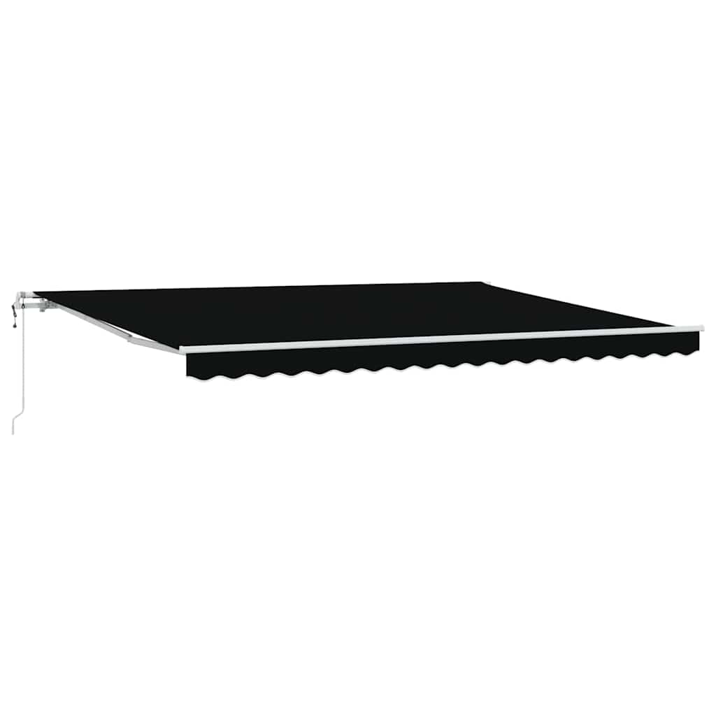 Innvendbar Markise Svart 450 ×300 cm stoff