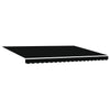 Innvendbar Markise Svart 450x300 cm stoff