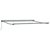 Innvendbar Markise Svart 450x300 cm stoff