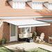 Markiseduk Hvit 450 × 300 cm Polyester