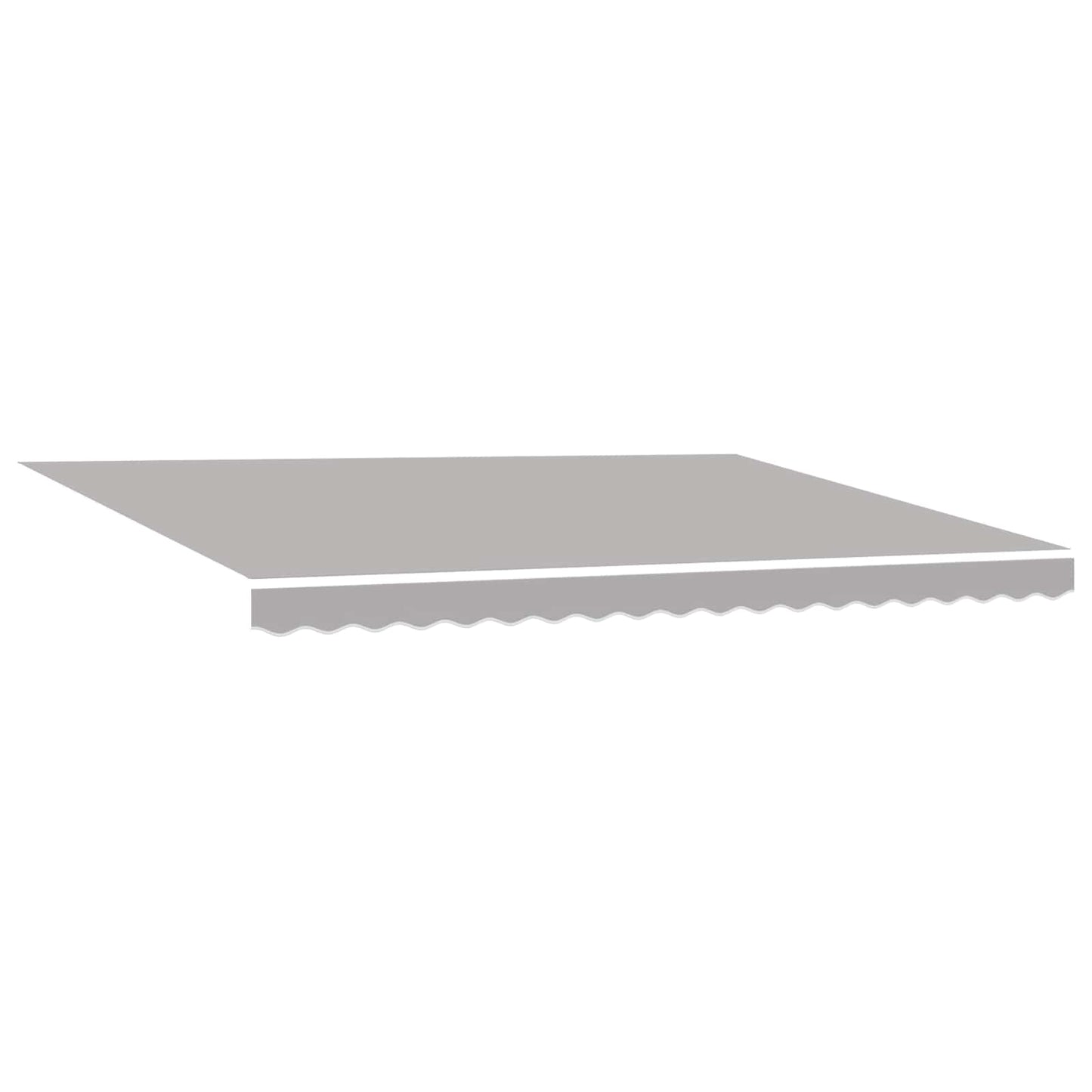 Uttrekkbar markise Lysegrå 450 × 300 cm Stoff og Aluminium