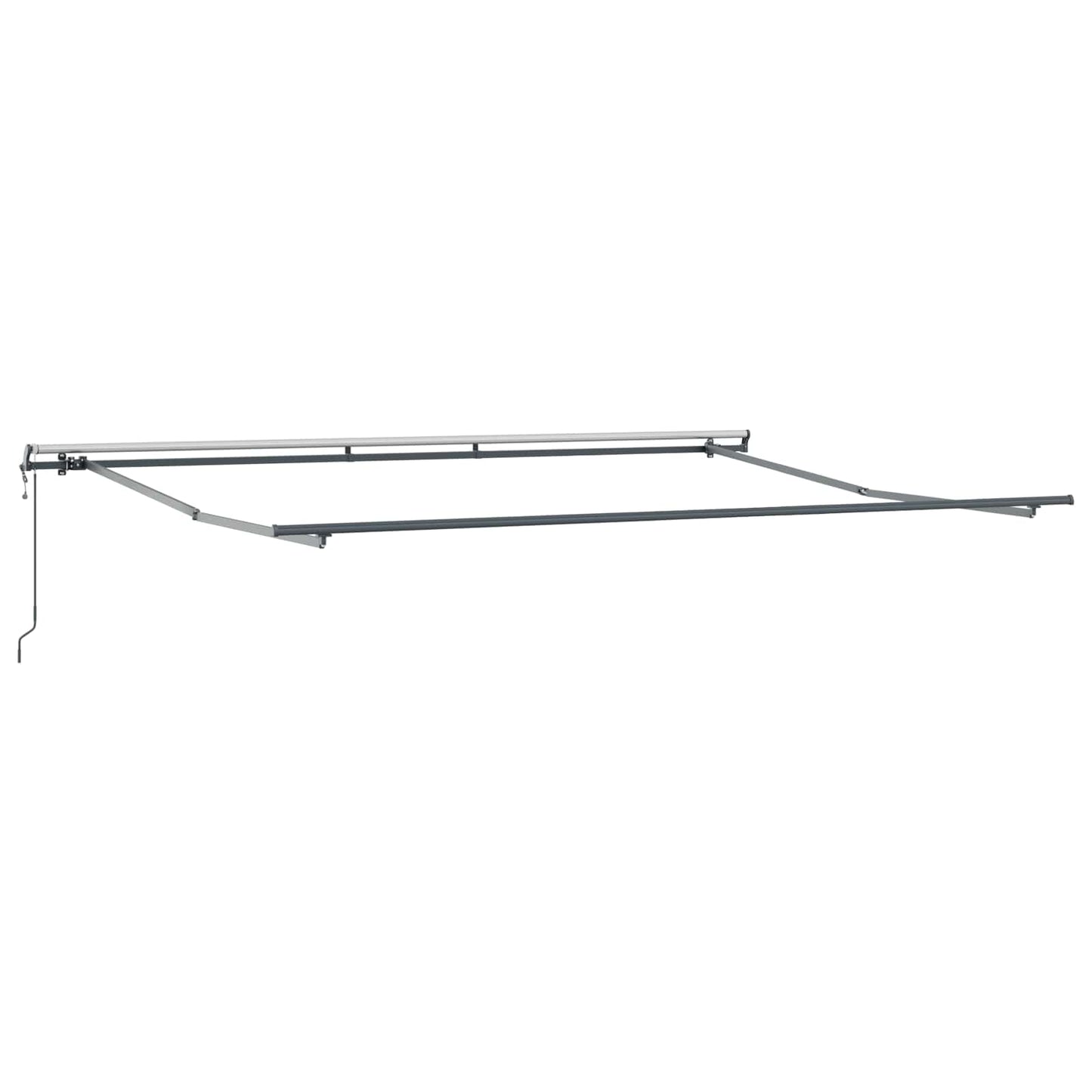 Innvendbar Markise Flerfarget 450 × 350 cm Stoff og Aluminium