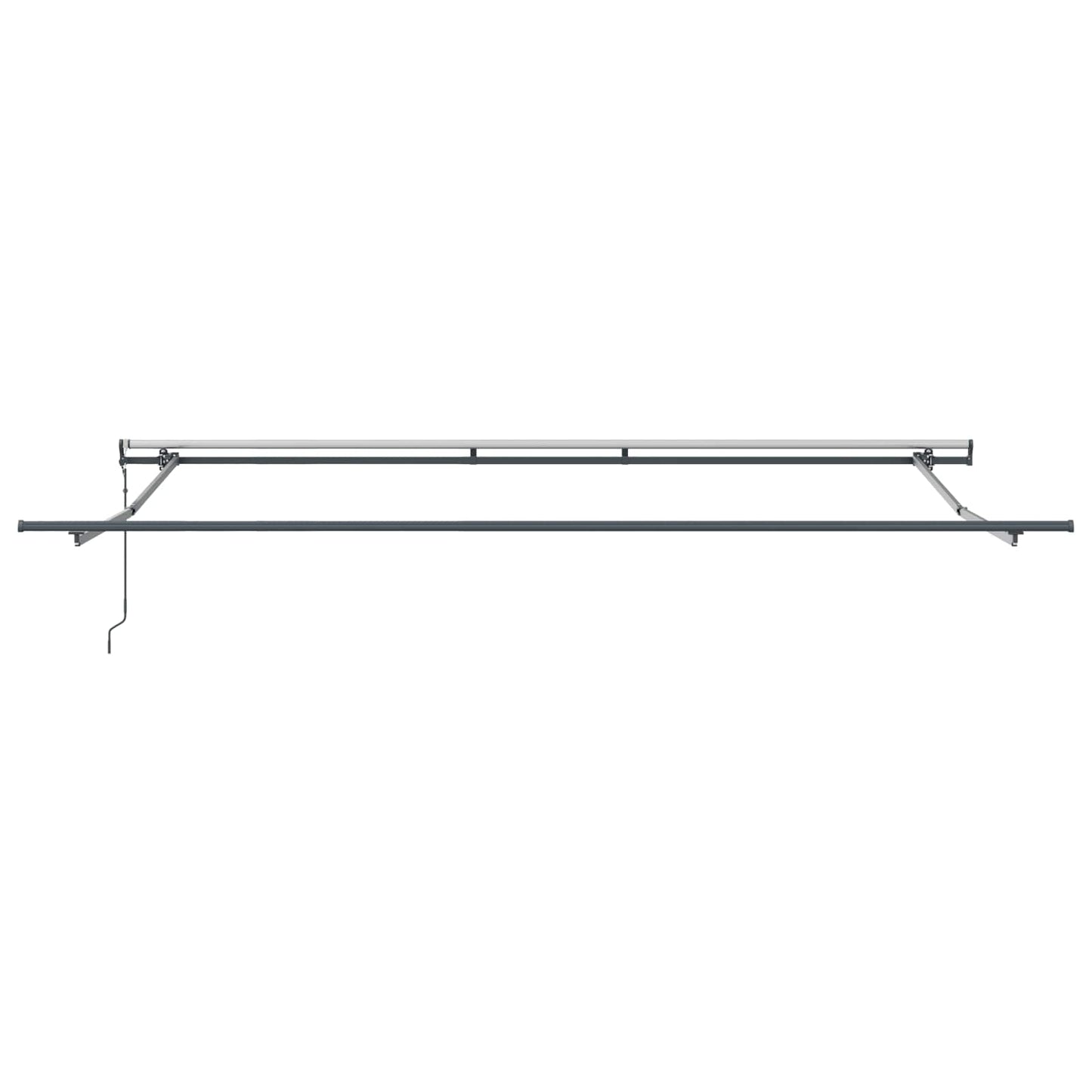 Innvendbar Markise Flerfarget 450 × 350 cm Stoff og Aluminium