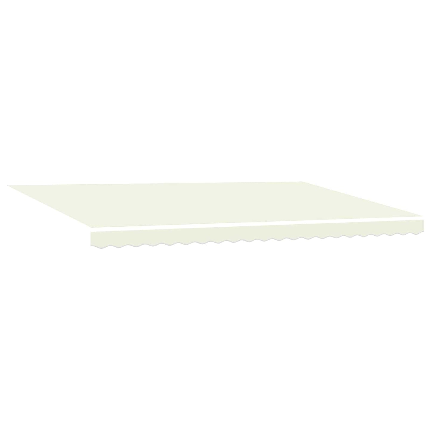 Markiseramme Krem 500 × 300 cm Polyester med PU-belegg