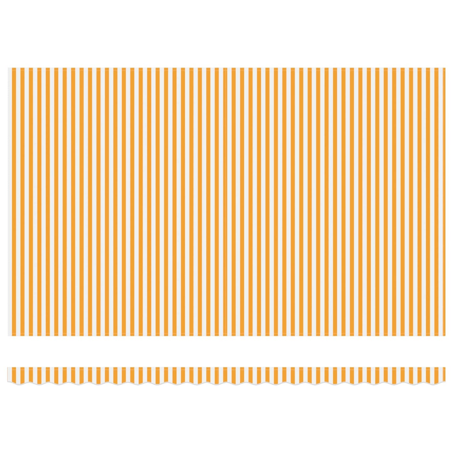 Markiseramme Gul og hvit 500 × 300 cm Polyester med PU-belegg