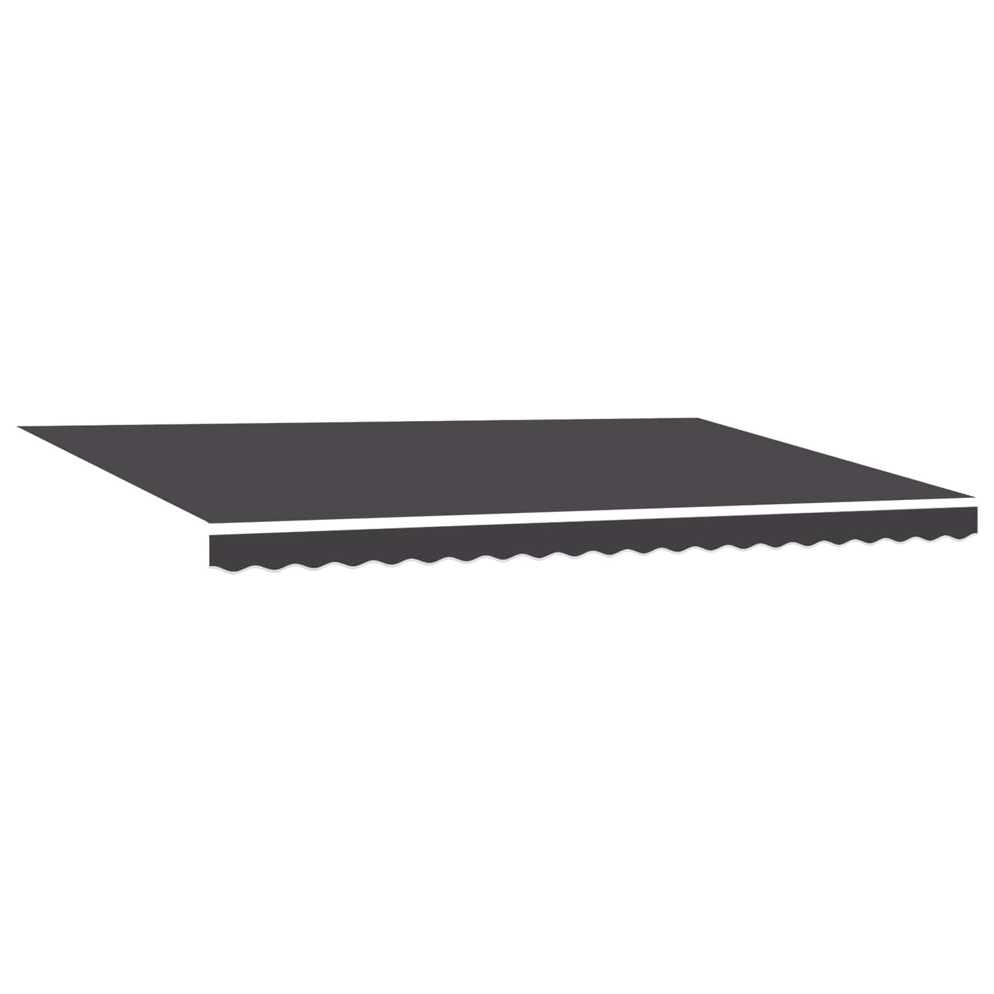 Markiseramme Antrasitt 500 × 300 cm Polyester med PU-belegg