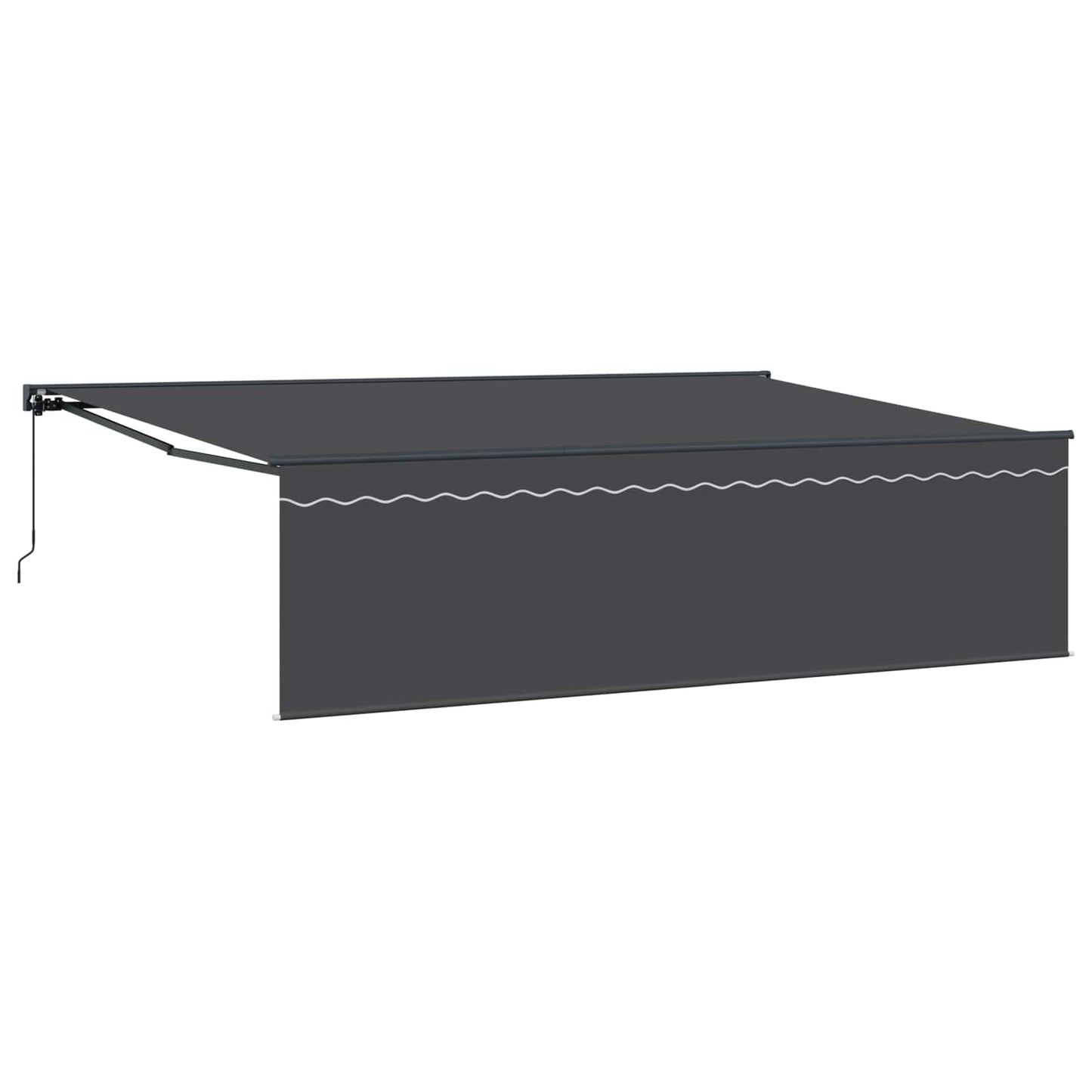 Innvendbar Markise Antrasitt 500 × 300 cm