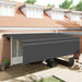 Innvendbar Markise Antrasitt 500 × 300 cm