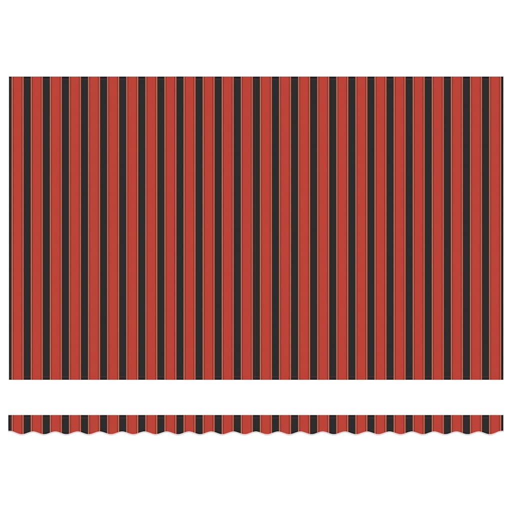 Markise Oransje og Brunt 500 x 300 x 165 cm Polyester og Metall