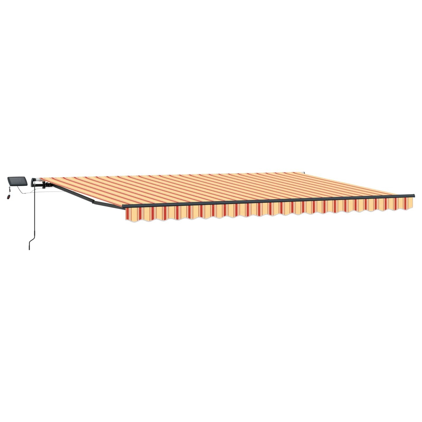 Innvendbar Markise gul og oransje 500 ×300 cm stoff