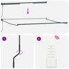 Innvendbar Markise Flerfarget 500 × 300 cm Stoff og Metall