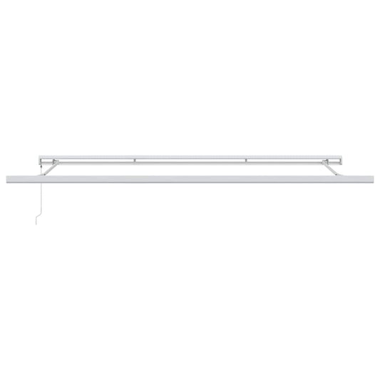 Uttrekkbar markise Beige 500 × 300 cm Lær og aluminium