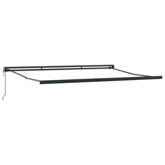 Uttrekkbar markise Beige 500 × 300 cm Stoff og Metall