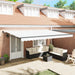 Markise Hvit 500 x 300 x 165 cm Polyester og Metall