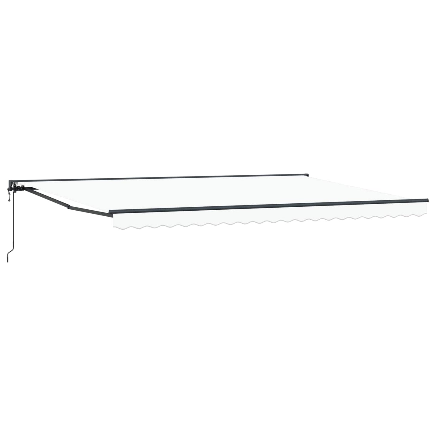 Markiseramme Hvit 500 × 300 cm Polyester med PU-belegg