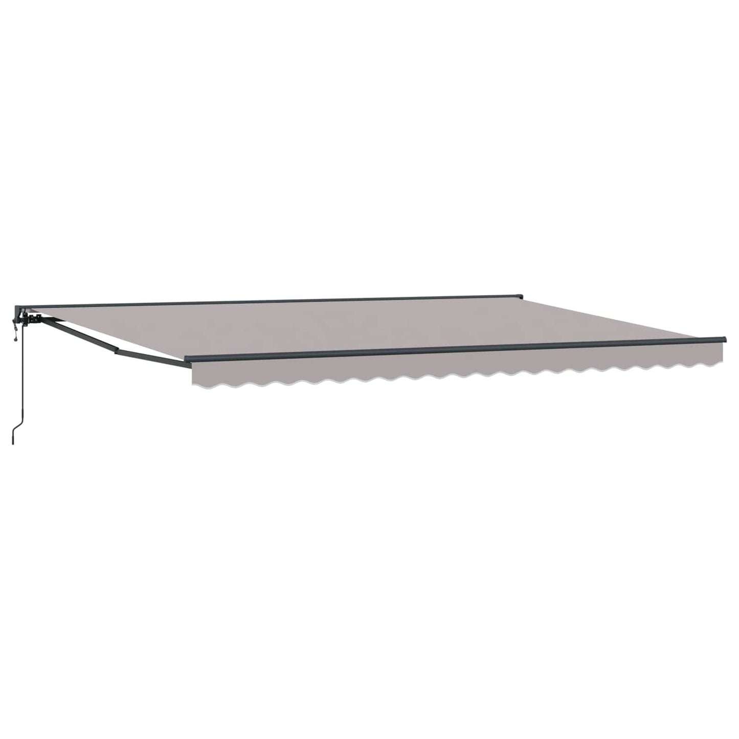 Markiseramme Lysegrå 500 × 300 cm Polyester med PU-belegg