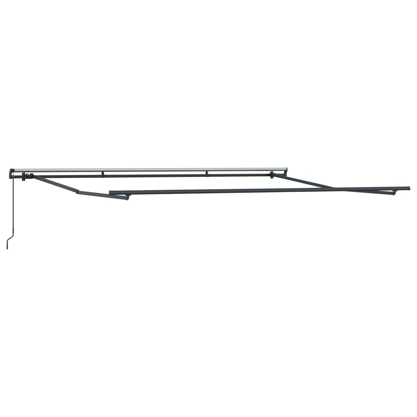 Uttrekkbar markise Grønn og hvit 500 × 300 cm