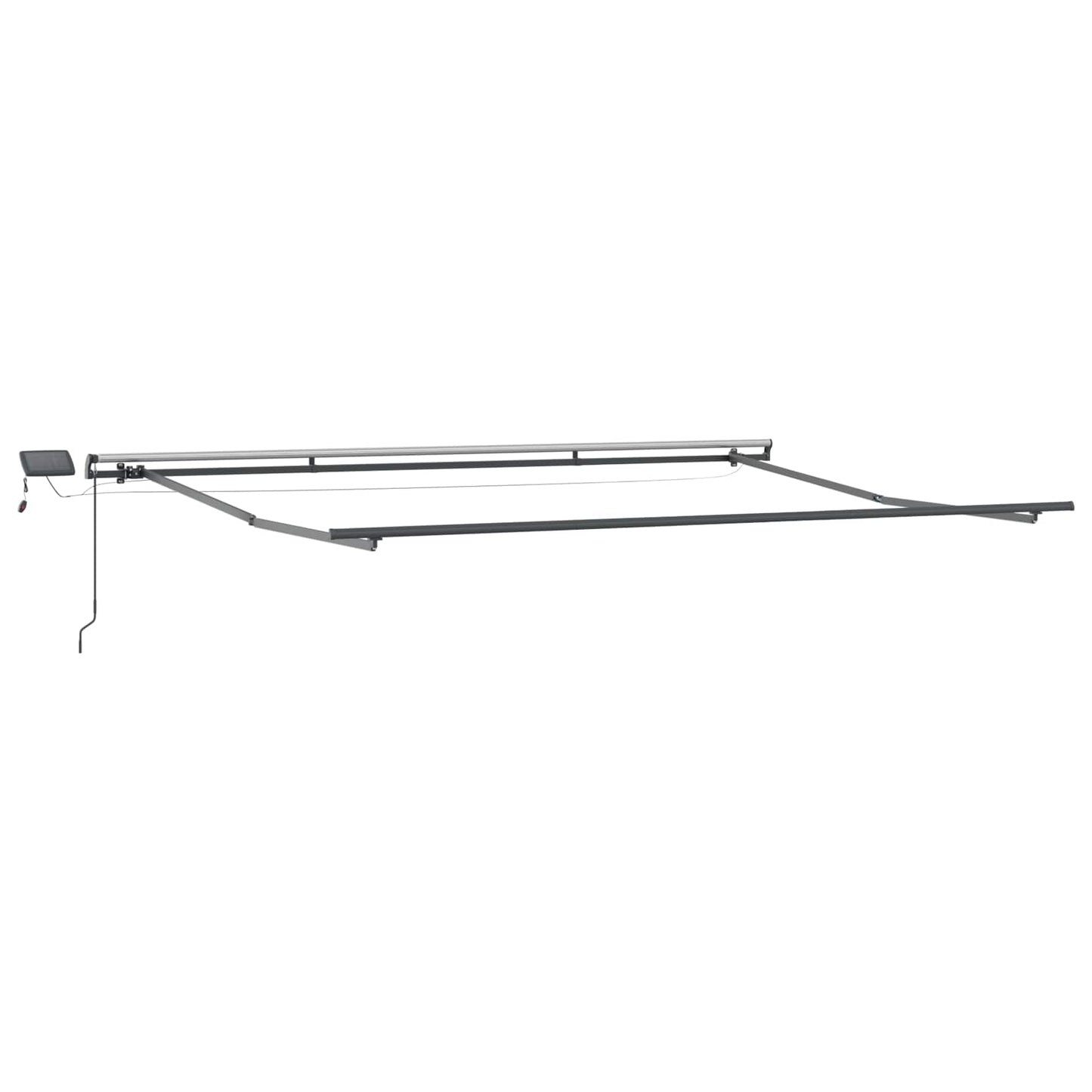 Uttrekkbar markise Grønn og hvit 500 × 300 cm