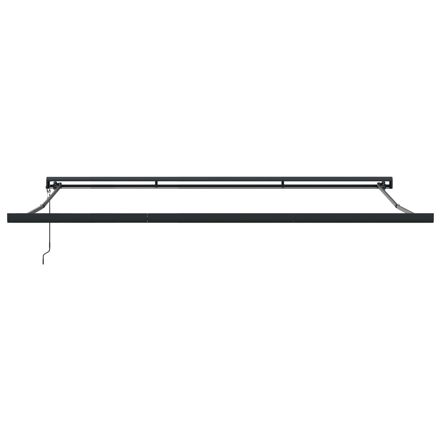 Uttrekkbar markise Grønn og hvit 500 x 300 x 165 cm