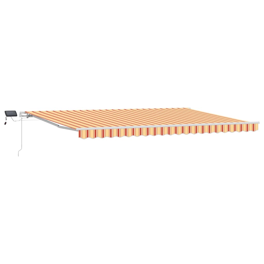 Innvendbar Markise Gul og oransje 500 × 350 cm Stoff og stål