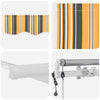 Innvendbar Markise 500 × 350 cm Flerfarget