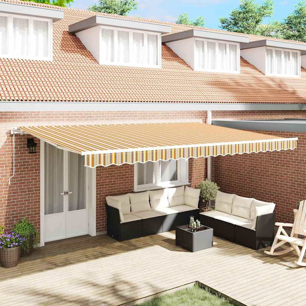 Innvendbar Markise 500 × 350 cm Flerfarget