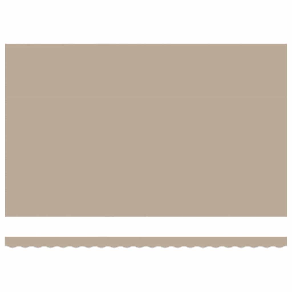 Uttrekkbar markise Beige 500 × 350 cm Polyester og aluminium
