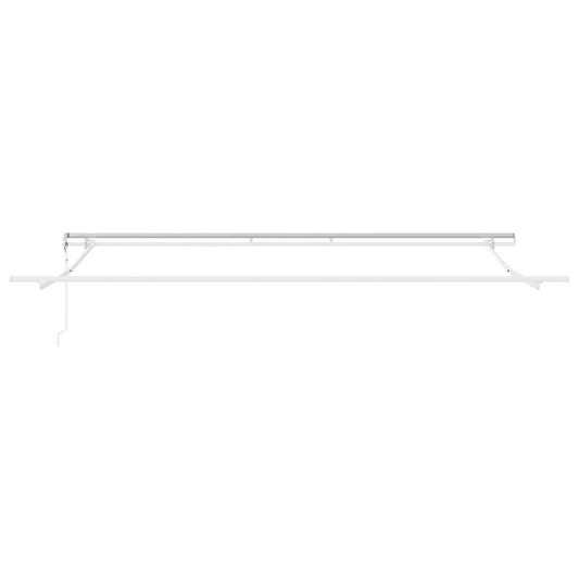 Uttrekkbar markise Beige 500 × 350 cm Stoff og Aluminium