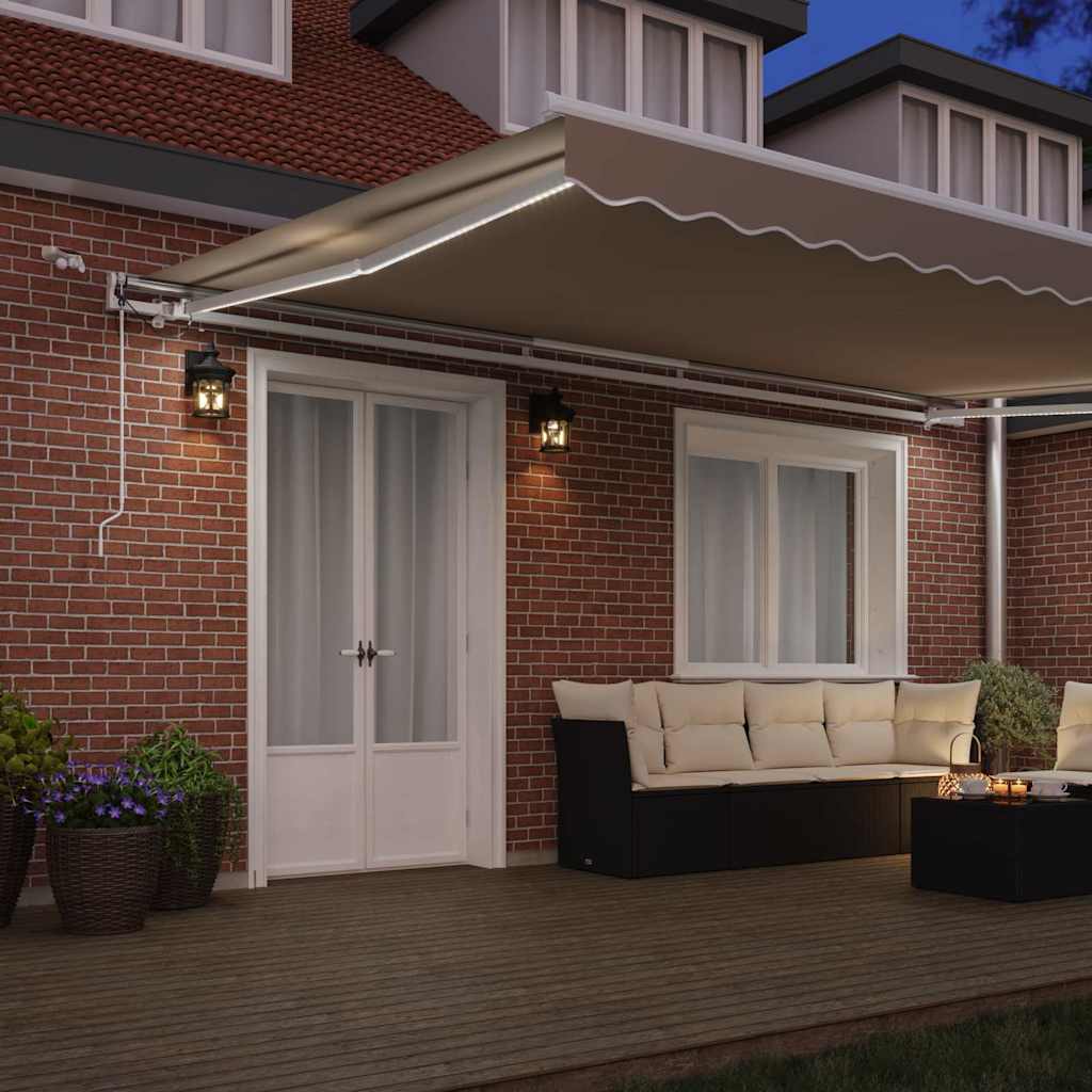 Markiseduk Beige 500 × 350 cm Polyester