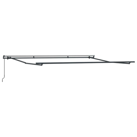 Uttrekkbar markise Beige 500 × 350 cm Polyester og aluminium